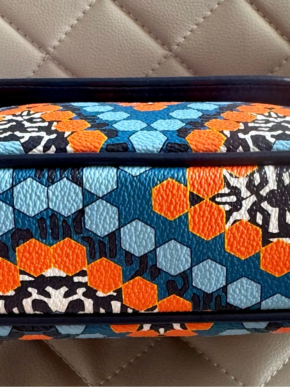 Blue & Orange Patterned Vera Bradley Crossbody - Picture 3 of 7